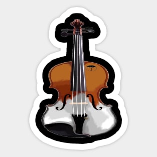 The White Violin Sticker